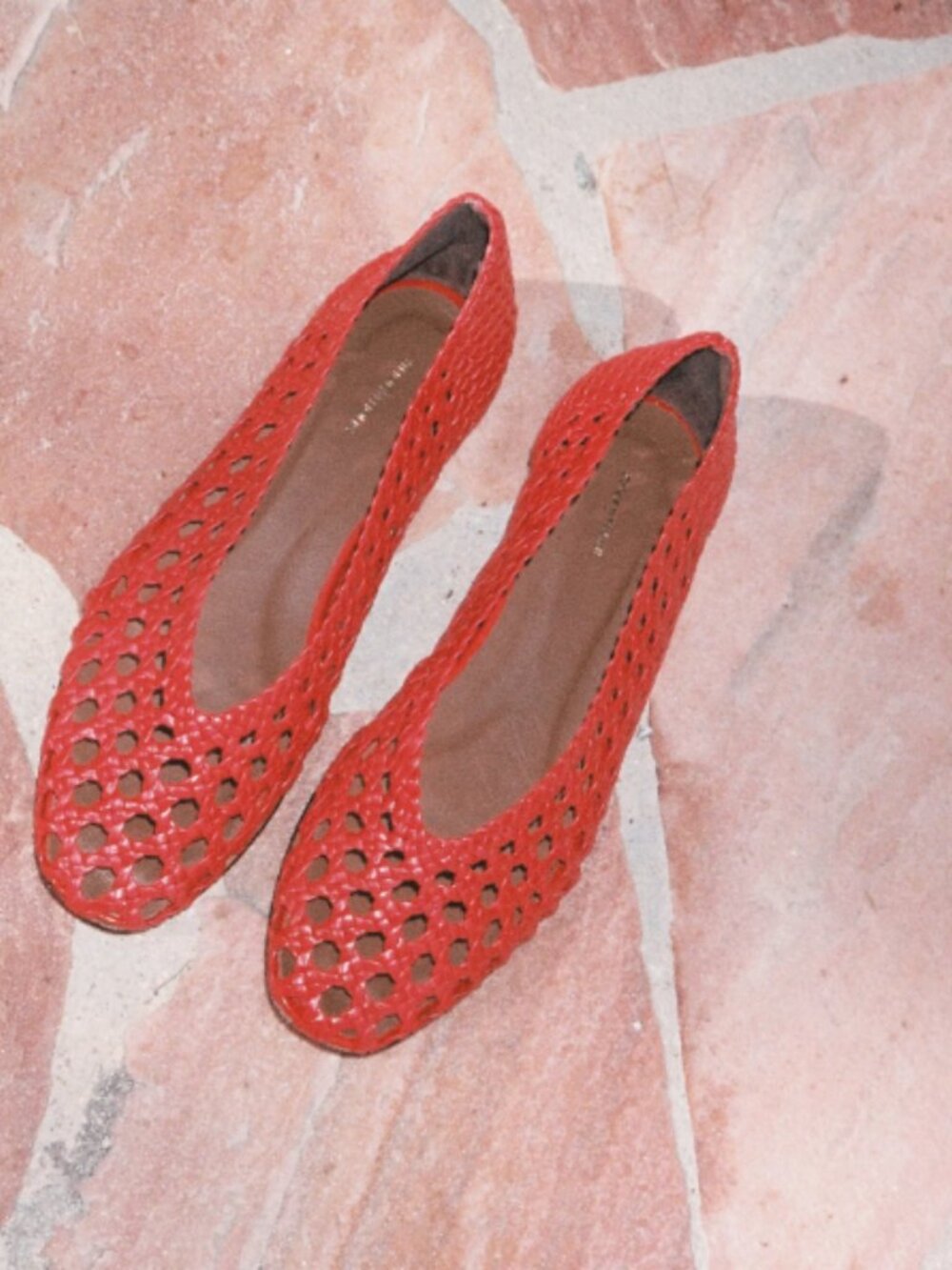 Anonymous Copenhagen Flats Sessi 10 hand-braided Woven Red Shoes Sz US 10
